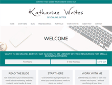 Tablet Screenshot of katharine-writes.com